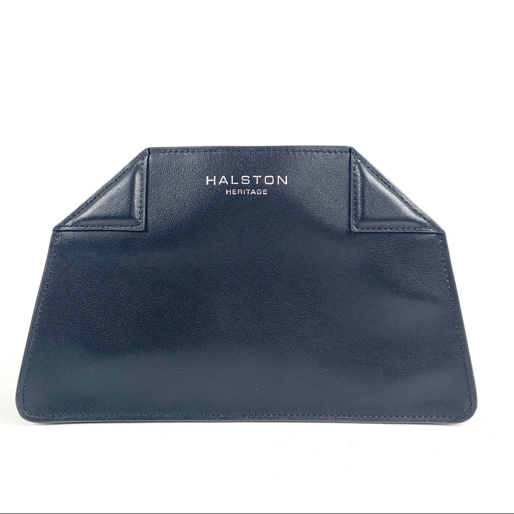 Halston Heritage Leather Crossbody Black Bag NWT - Picture 2 of 7